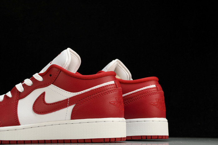 Jordan 1 Low Gym Red White  - 553560-611