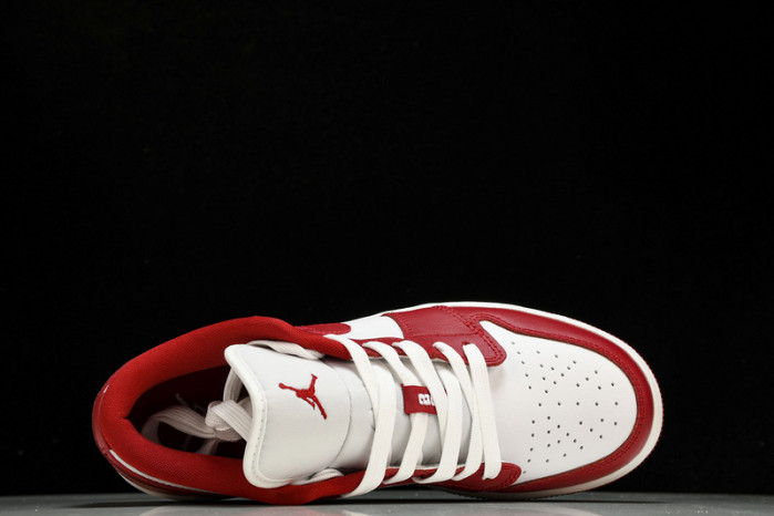 Jordan 1 Low Gym Red White  - 553560-611