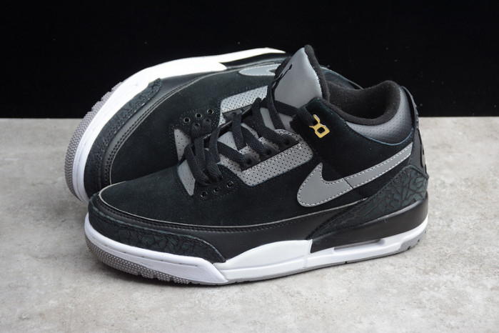 Jordan 3 Retro Tinker Black Cement Gold  CK4348-007