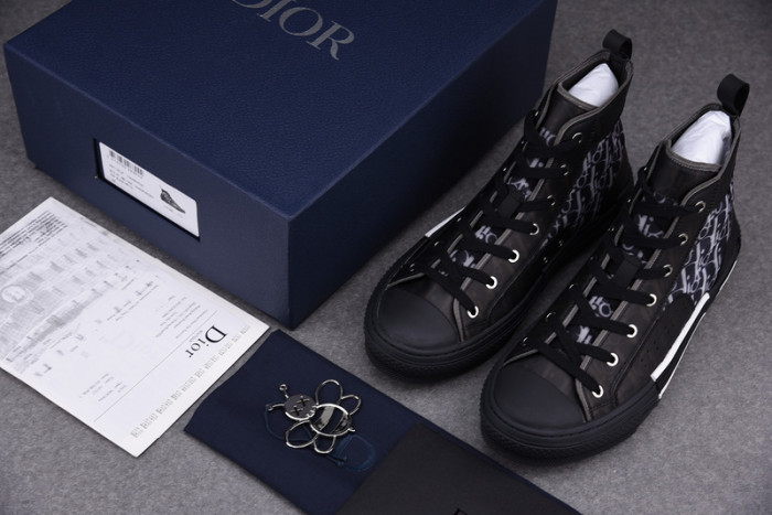 D1R* B23 OBLIQUE HIGH TOP SNEAKERS  KICKZE DR-8