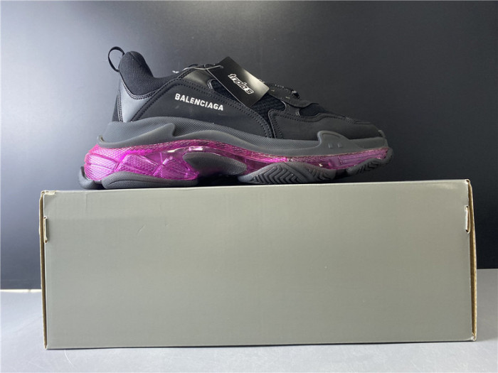 BL TRIPLE S TRAINERS CLEAR SOLE BLACK   541335 W09O1 9252
