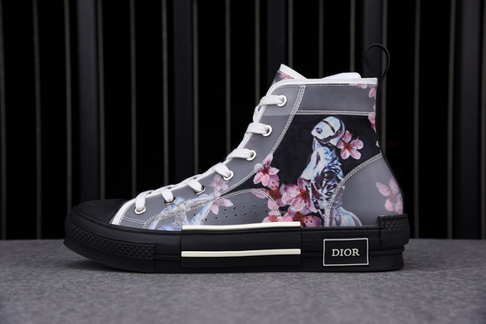 D1R* B23 OBLIQUE HIGH TOP SNEAKERS  KICKZE DR-4