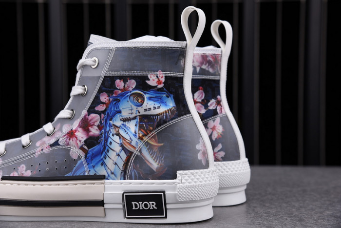 D1R* B23 OBLIQUE HIGH TOP SNEAKERS  KICKZE DR-5