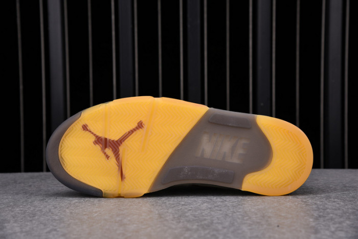 OF x Air Jordan 5 Sail Red DH8565-100