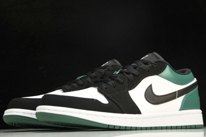 Jordan 1 Low White Black Mystic Green  553558-113
