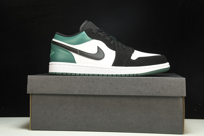 Jordan 1 Low White Black Mystic Green  553558-113