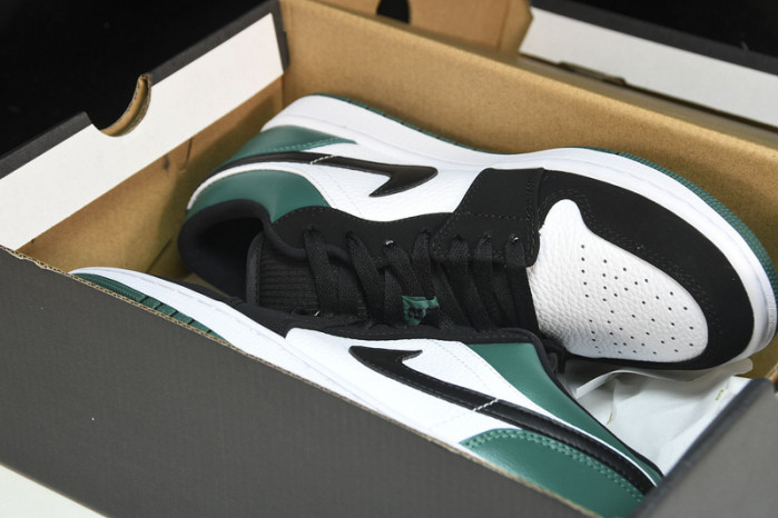 Jordan 1 Low White Black Mystic Green  553558-113