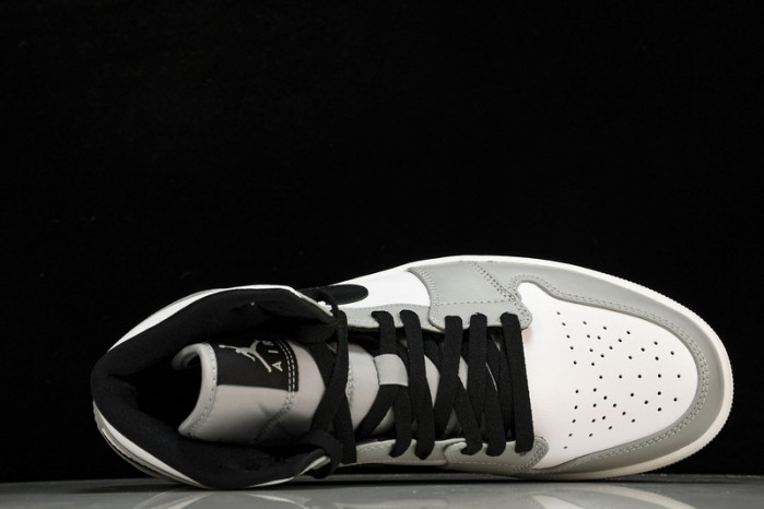 Jordan 1 Mid Light Smoke Grey - 554724-092