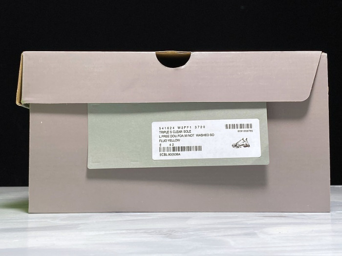 BL TRIPLE S TRAINERS CLEAR SOLE FLLO YELLOF  541624 W09O1 9002