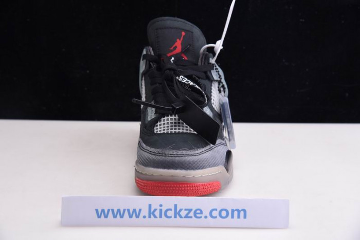 OF x Air Jordan 4 “Bred” CV9388-001