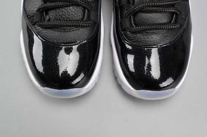 AIR JORDAN 11 RETRO BG (GS) "72-10" black womens 378038-002