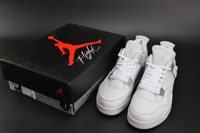 Air Jordan 4 Retro “Pure Money”  white mens 308497-100