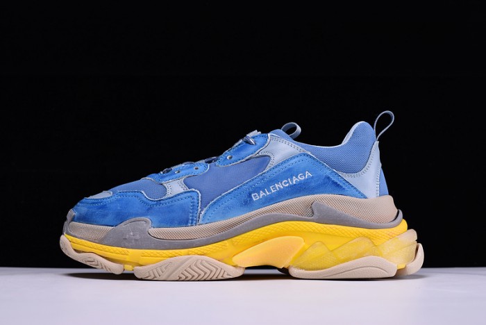 BL 17FW TRIPLE S“CREAM”  Washed Show Snea Grey  MENS 483513W06E