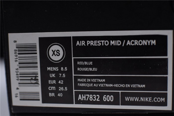Air Presto Mid/acronym "acronym" - Nike - ah7832 600