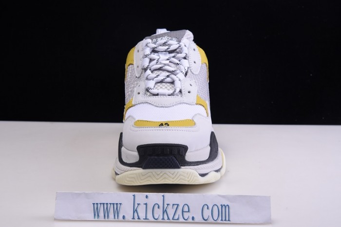 BL TRIPLE S TRAINERS CLEAR SOLE  GREY YELLOF  WHITE   541624  W09OH  1008