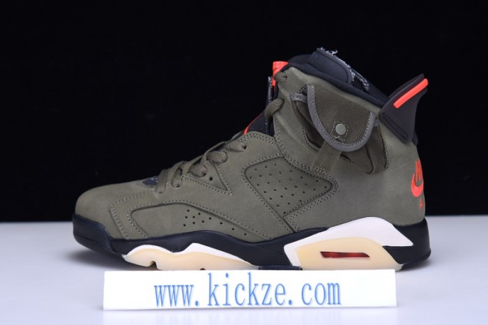 Travis Scott Air Jordan 6 Medium Olive - CN1084-200