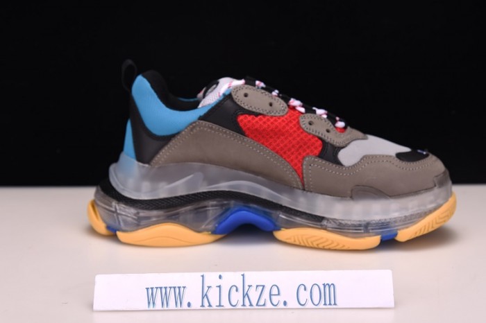 BL TRIPLE S TRAINERS CLEAR SOLE BLUE ADN RED 541624  W09O1 2120