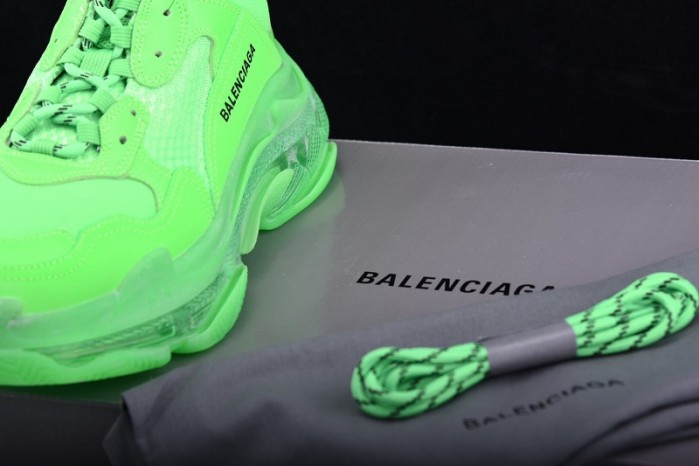 BL Triple S Neon Green - 541624 W09OL 3801