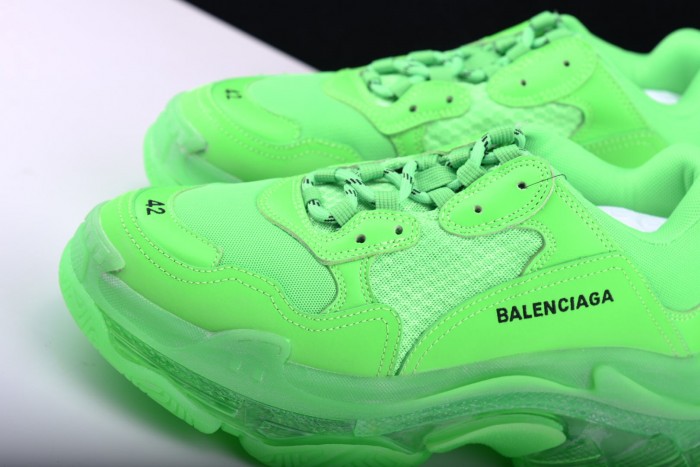 BL Triple S Neon Green - 541624 W09OL 3801