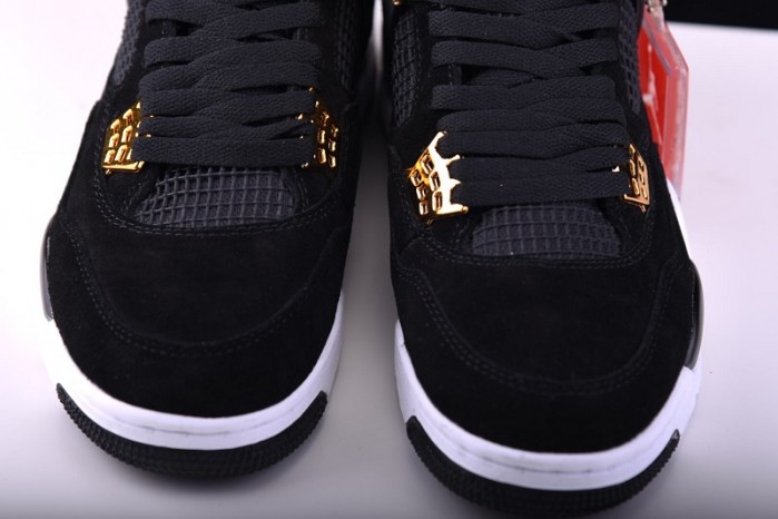 Air Jordan 4 “Royalty”  Black/Metallic Gold-White mens 308497-032