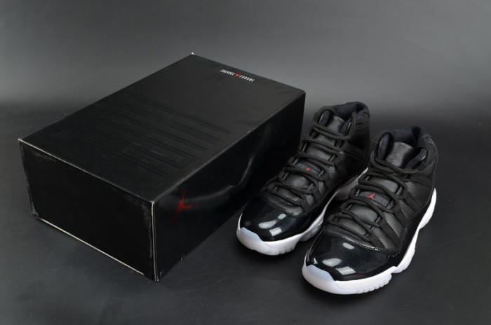 JORDAN 11 RETRO BP "72-10" black  mens  378037-002