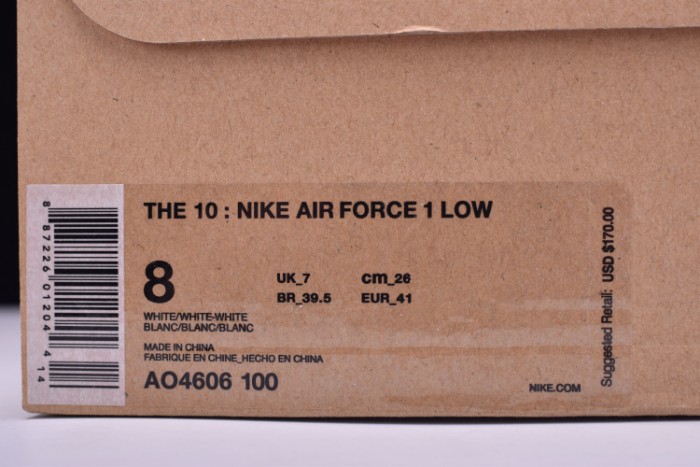 NIKE AIR FORCE 1 LOF OF All White AO4606-100