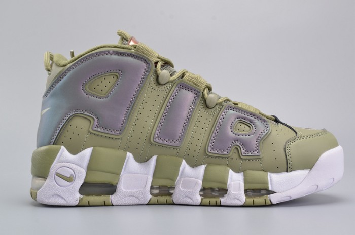 Nike Air More Uptempo “Iridescent” Dark Stucco/White 917593-001
