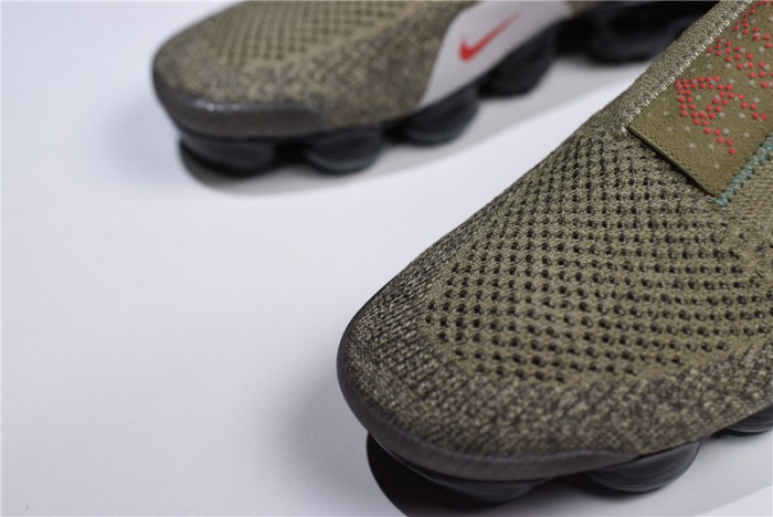 Nike VaporMax FK Moc 2 Natural Olive Habanero Red Air Vapor Max mens  AH7006-200